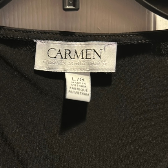 Black Sleeveless Tank Top Blouse - Picture 3 of 4